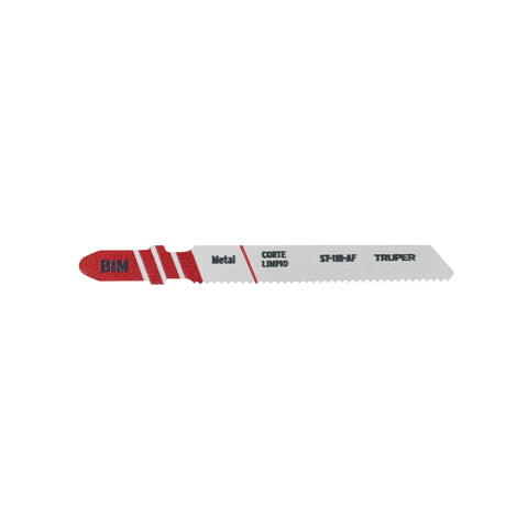 Blíster con 5 seguetas 18 DPP zanco 'T' corte recto metal | ST-118-AF | 18129