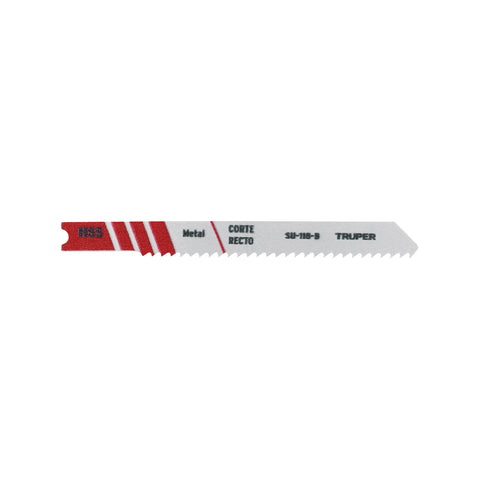 Blíster con 5 seguetas 12 DPP zanco 'U' corte recto metal | SU-118-B | 18139