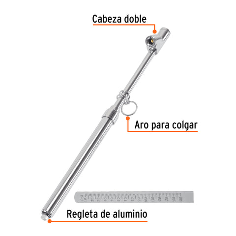 Calibrador de presión 150 psi cabeza doble, uso rudo, Truper | MEA-150X | 18243