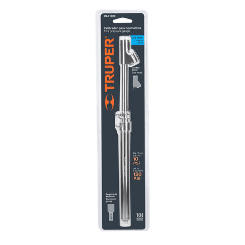 Calibrador de presión 150 psi cabeza doble, uso rudo, Truper | MEA-150X | 18243