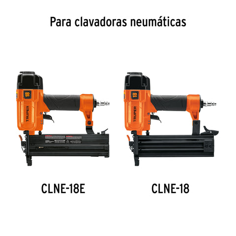 Caja con 5000 clavos calibre 18, 30 mm para CLNE-18, Truper | CLANEU-18-30 | 18264