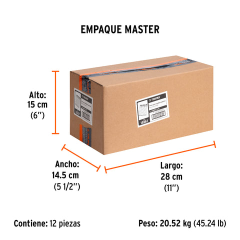 Caja con 5000 clavos calibre 18, 40 mm para CLNE-18, Truper | CLANEU-18-40 | 18267