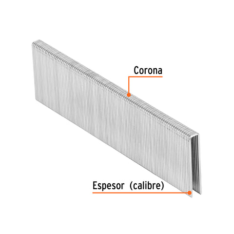 Caja con 5000 grapas corona 1/4' calibre 18, 32mm p/ENNE-120 | GRANEU-1/4-32 | 18276