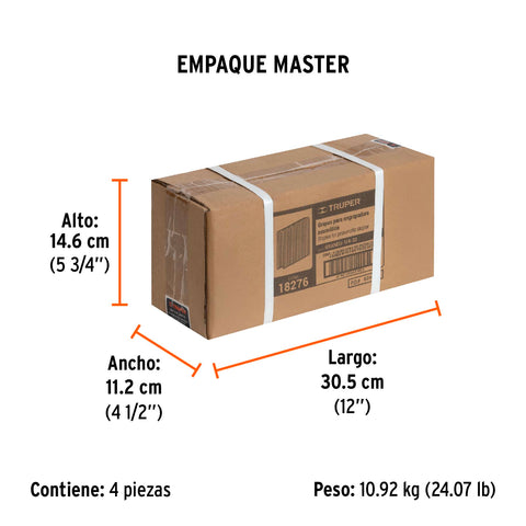 Caja con 5000 grapas corona 1/4' calibre 18, 32mm p/ENNE-120 | GRANEU-1/4-32 | 18276