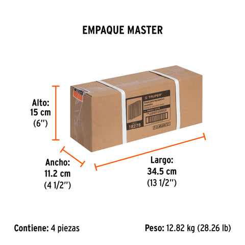 Caja con 5000 grapas corona 1/4' calibre 18, 38mm p/ENNE-120 | GRANEU-1/4-38 | 18278