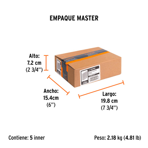 Caja con 5000 grapas corona 3/8' calibre 22, 10mm p/ENNE-70 | GRANEU-3/8-10 | 18284