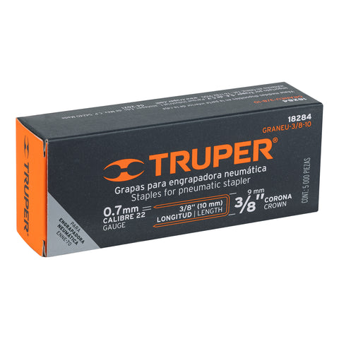 Caja con 5000 grapas corona 3/8' calibre 22, 10mm p/ENNE-70 | GRANEU-3/8-10 | 18284