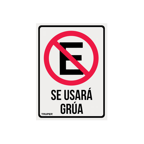 Letrero de señalización 'NO ESTACIONARSE', 25 x 34 cm | LIN-03 | 18347
