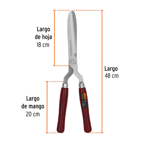 Tijera para poda 48 cm,forjada,mgos de madera, TRUPER EXPERT | TX-19 | 18371