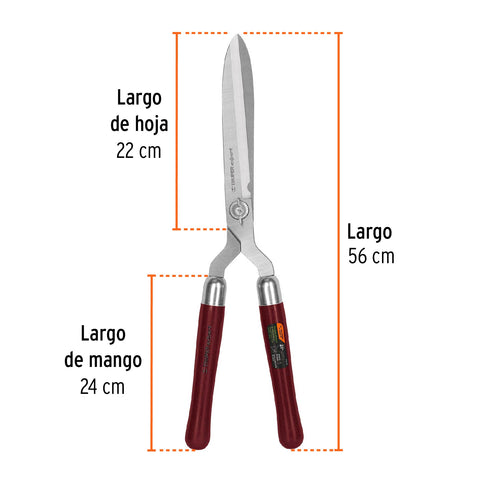 Tijera para poda 56 cm,forjada,mgos de madera, TRUPER EXPERT | TX-21 | 18372