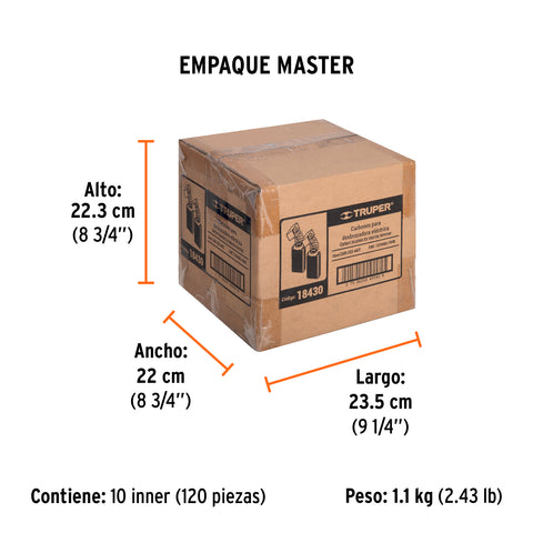 Bolsa con 2 carbones de repuesto para DES-440T, TRUPER | CB-DES-440T | 18430