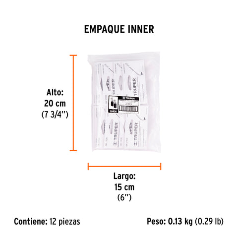 Bolsa con 2 carbones de repuesto para DES-1000, TRUPER | CB-DES-1000 | 18436
