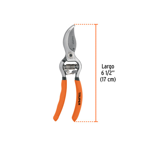 Tijera forjada para poda 6 1/2' para jardinería, TRUPER | T-66 | 18462