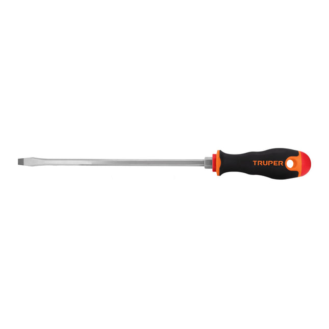Desarmador plano 5/16' x 10' mango Comfort Grip, Truper | DR-5/16X10B | 18546