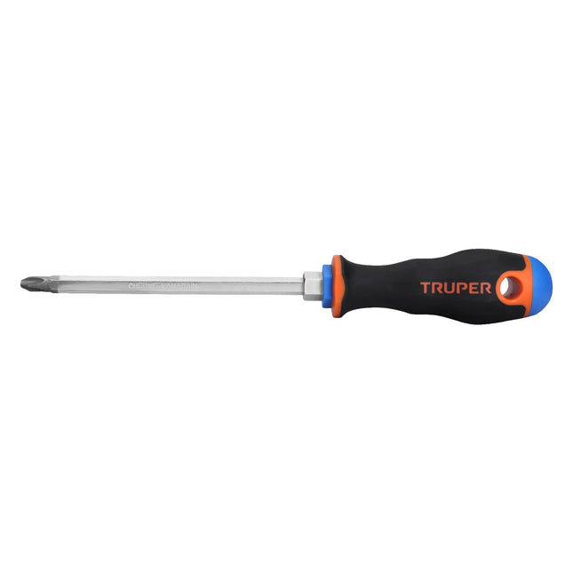 Desarmador de cruz 5/16' x 6' mango Comfort Grip, Truper | DP-5/16X6B | 18548