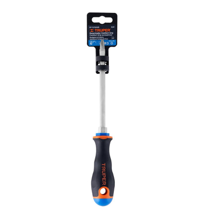 Desarmador de cruz 5/16' x 6' mango Comfort Grip, Truper | DP-5/16X6B | 18548