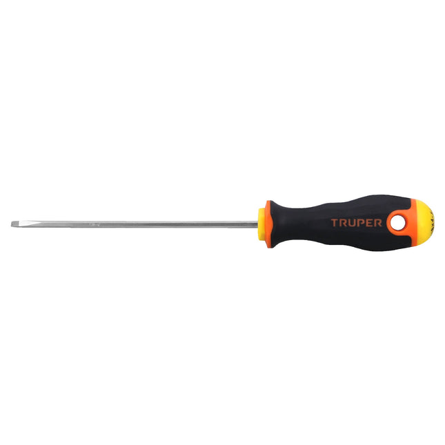 Desarmador cabinet 1/8' x 4-1/2' mango Comfort Grip, Truper | DG-1/8X4-1/2B | 18549