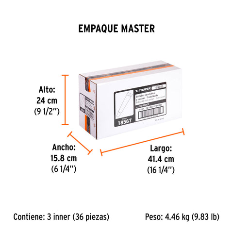 Sellador translúcido para baños y cocinas, 85 g, Truper | SIL-85BCT | 18567