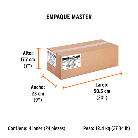 Sellador acrilico de 280 ml, blanco, Truper | SACRI-100B | 18570