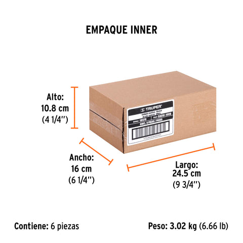 Sellador acrilico de 280 ml, blanco, Truper | SACRI-100B | 18570