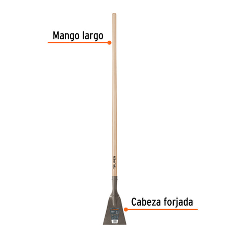 Raspador forjado de 7', mango largo de 54', Truper | SCR-7 | 18652
