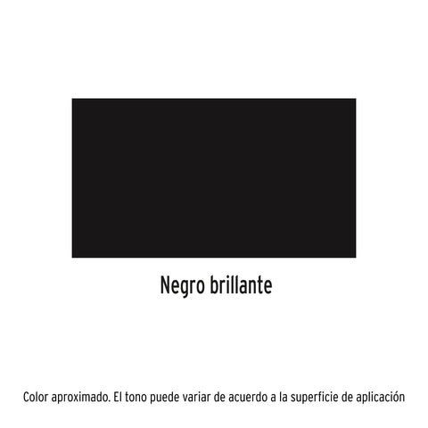 Pintura en aerosol, negro brillante, bote esbelto, 400 ml | PA-NB | 19031
