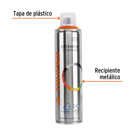 Pintura en aerosol, naranja, bote esbelto, 400 ml | PA-NA | 19037