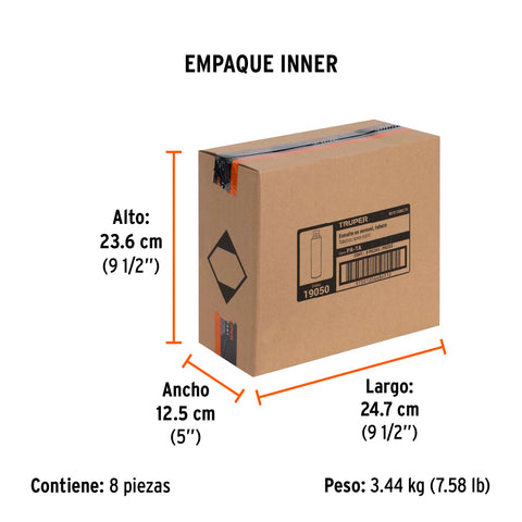 Pintura en aerosol, tabaco, bote esbelto, 400 ml | PA-TA | 19050