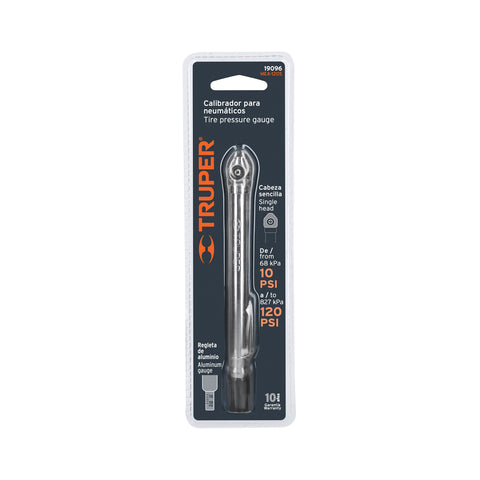 Calibrador de presión 120 psi cabeza sencilla, Truper | MEA-120S | 19096