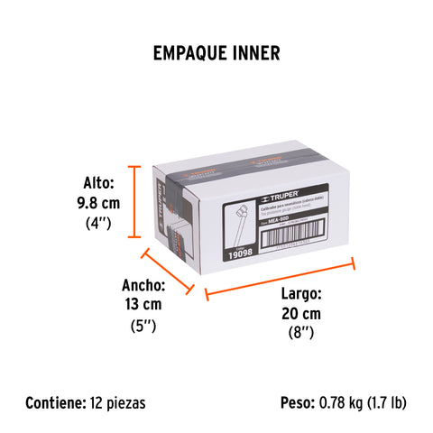 Calibrador de presión 50 psi cabeza doble, Truper | MEA-50D | 19098
