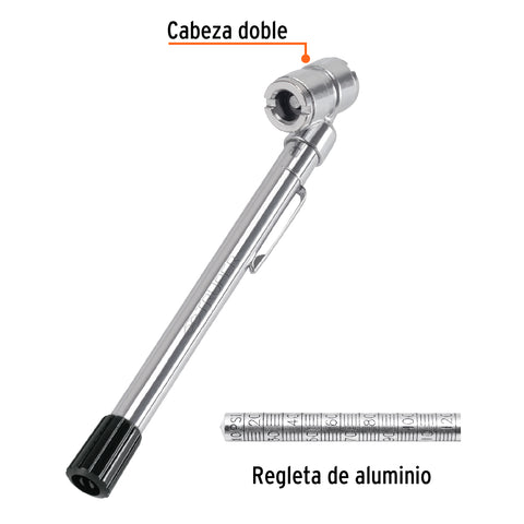 Calibrador de presión 120 psi cabeza doble, Truper | MEA-120D | 19099
