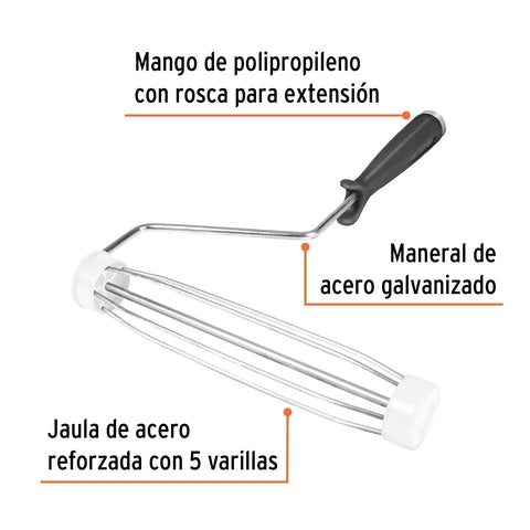 Maneral de 9' con jaula para rodillo, TRUPER | MAJA-9 | 19255
