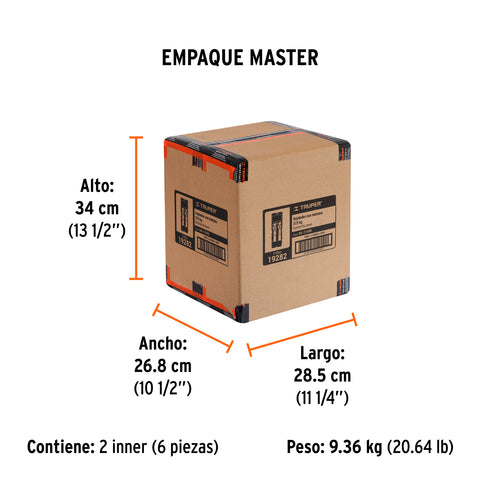 Juego de 2 sujetadores con matraca carga máxima 1125 kg | SU-1125R | 19282