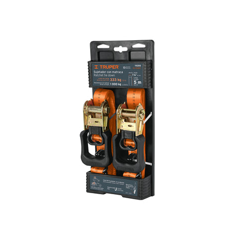 Juego de 2 sujetadores con matraca carga máxima 1000 kg | SU-1000C | 19285