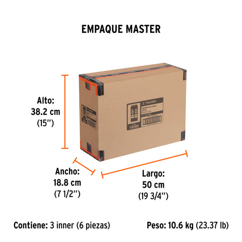 Juego de 2 sujetadores con matraca carga máxima 1000 kg | SU-1000C | 19285