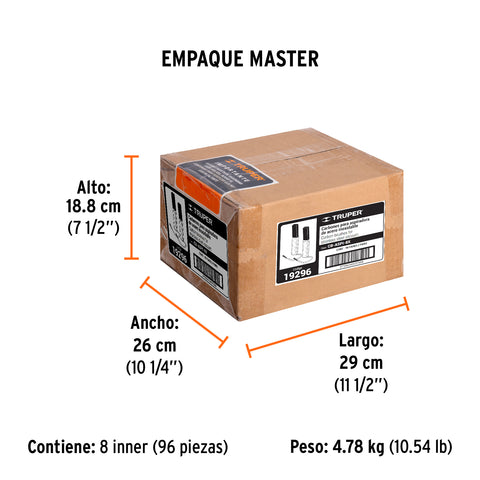 Bolsa con 2 carbones de repuesto para ASPI-08X, TRUPER | CB-ASPI-8X | 19296