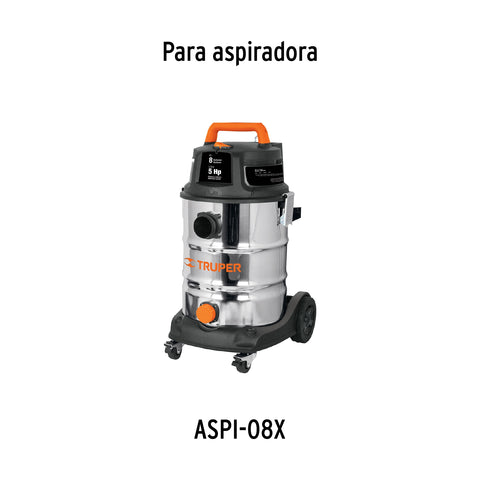 Bolsa con 2 carbones de repuesto para ASPI-08X, TRUPER | CB-ASPI-8X | 19296