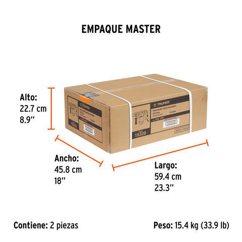 Rotomartillo SDS Plus 5 Joules, 1500W, TRUPER INDUSTRIAL | ROEL-50N2 | 19320