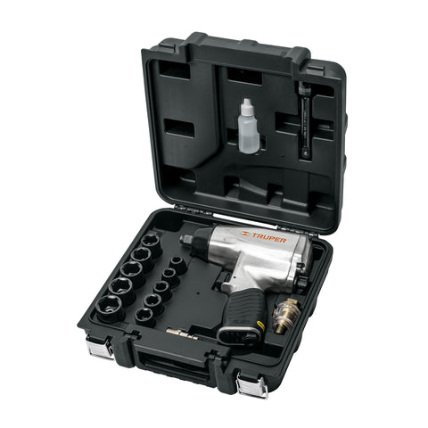 Kit de llave (pistola) de impacto 1/2', estuche plástico | TPN-731EK | 19372