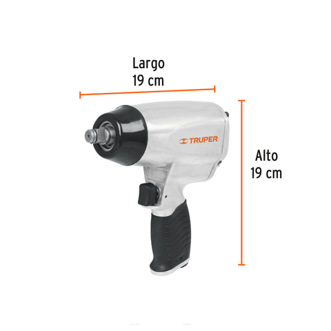 Kit de llave (pistola) de impacto 1/2', estuche plástico | TPN-731EK | 19372