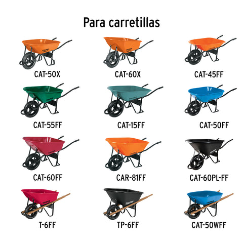 Llanta completa imponchable 16', incluye eje y baleros | RN-X | 19658