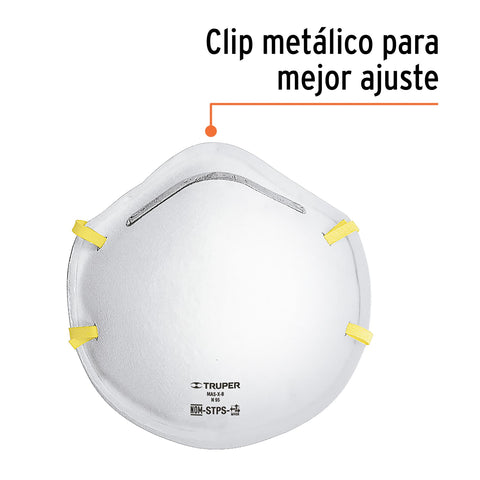 Blíster con 2 respiradores N95 para polvos y partículas | MAS-X-B | 19753