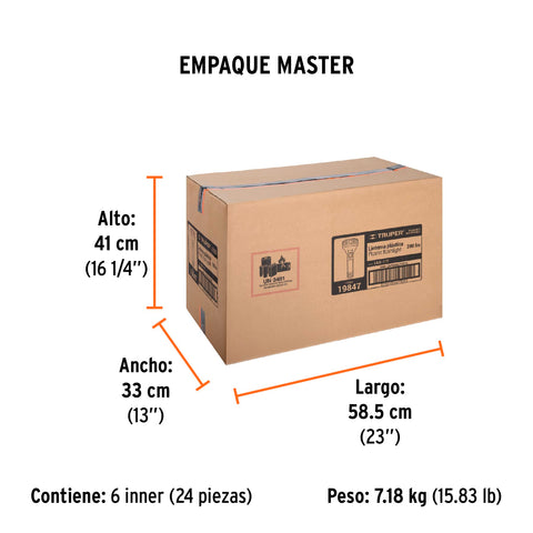 Linterna plástica de LED 350 lm, recargable, TRUPER | LILE-11T | 19847