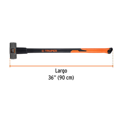 Marro octagonal 6 lb, mango fibra de vidrio 36', Truper | MD-6F | 19884