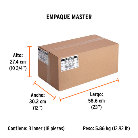 Organizador 11' con 15 compartimentos, Truper | ORG-15 | 19896