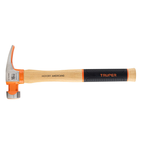 Martillo 16 oz uña recta tipo California Ripper, Truper Grip | MORCA-16 | 19989