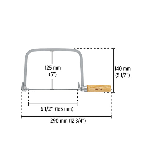 Arco calador con 5 seguetas de 6-1/2', Pretul | ACA-6 | 20000