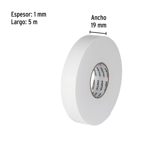 Cinta doble cara de 19 mm x 5 m Pretul | CDC-1950P | 20005