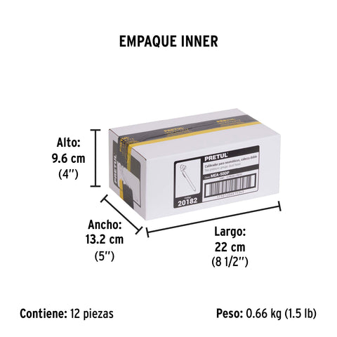 Calibrador de presión 50 psi, cabeza doble, Pretul | MEA-50DP | 20182