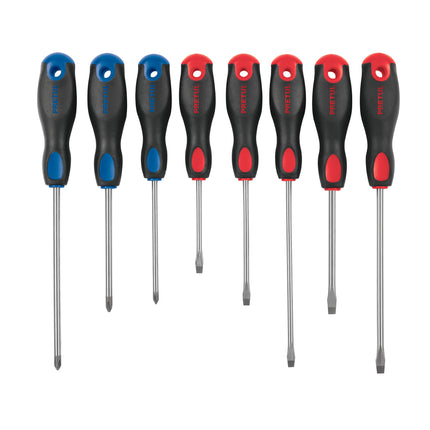Juego de 8 desarmadores mango Comfort Grip, Pretul | JD-8BP | 20219